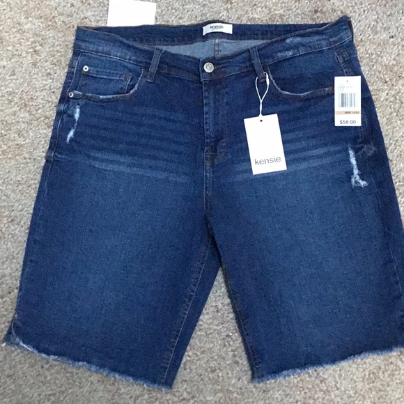 Kensie Shorts Kensie Distressed Cut Off Denim Jean Shorts Size 231